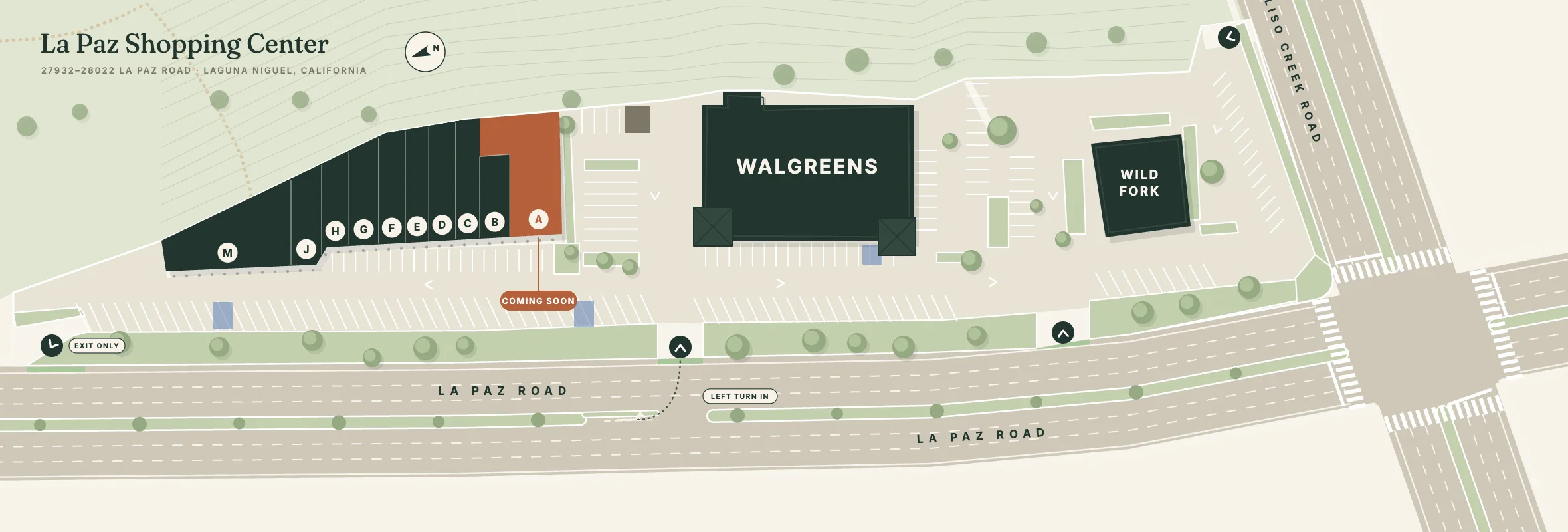 La Paz Shopping Center site plan